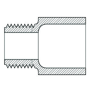 Male Adapter - Slip x MNPT